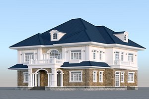 villa house home 3D model