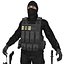 3D model mercenary terrorist