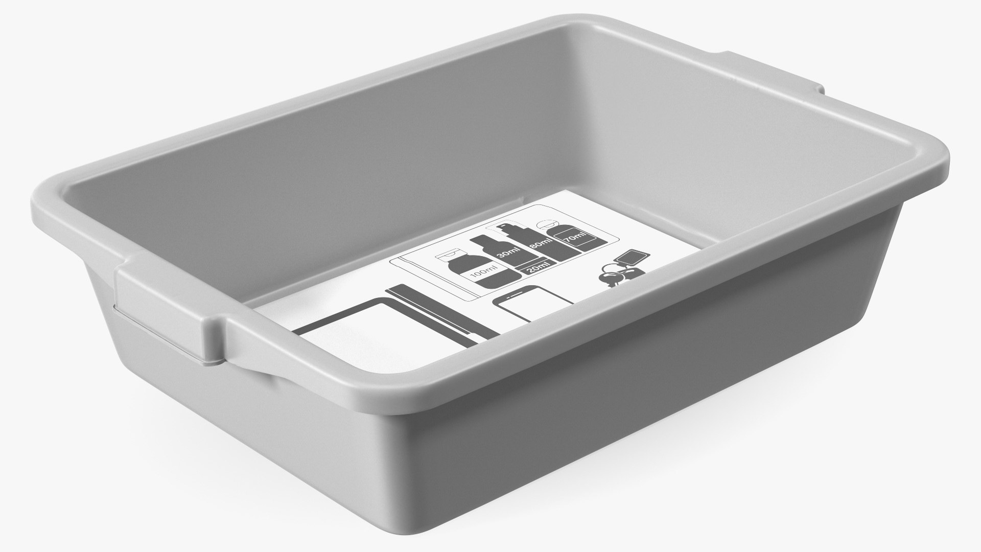 Airport Security Check Tray 3D model preview