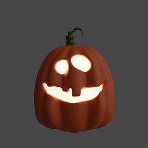 Cute and Funny Halloween Jack-o-Lantern Pumpkin