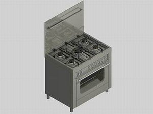 Old Yacht Stove or Camper Stove 3D model