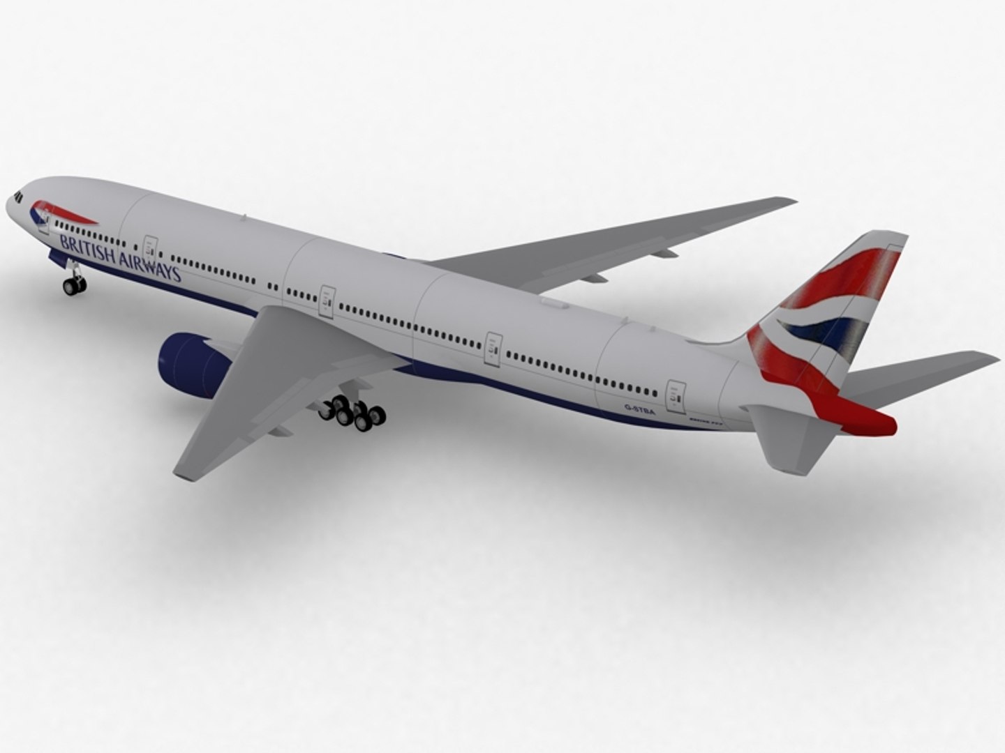 3d Boeing 777-300 Er British Airways