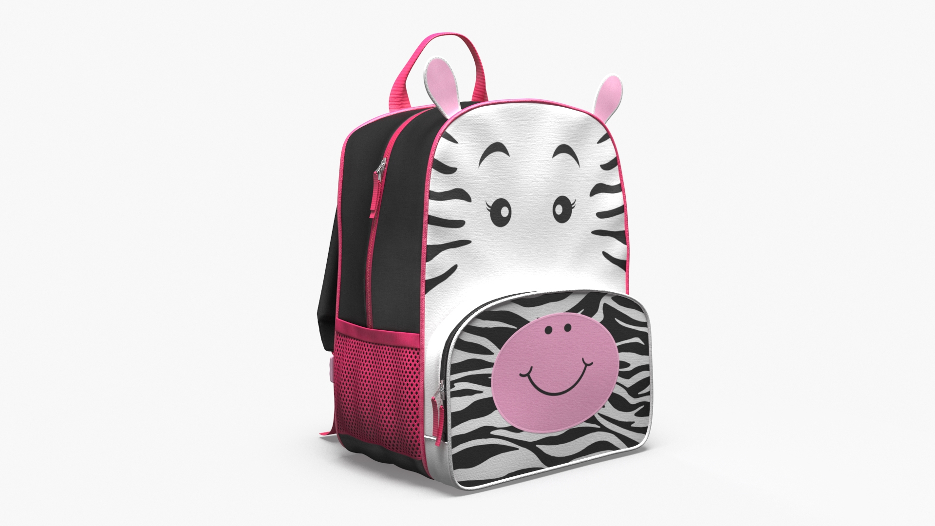 Cartoon Zebra Kids Backpack Model - TurboSquid 2238839