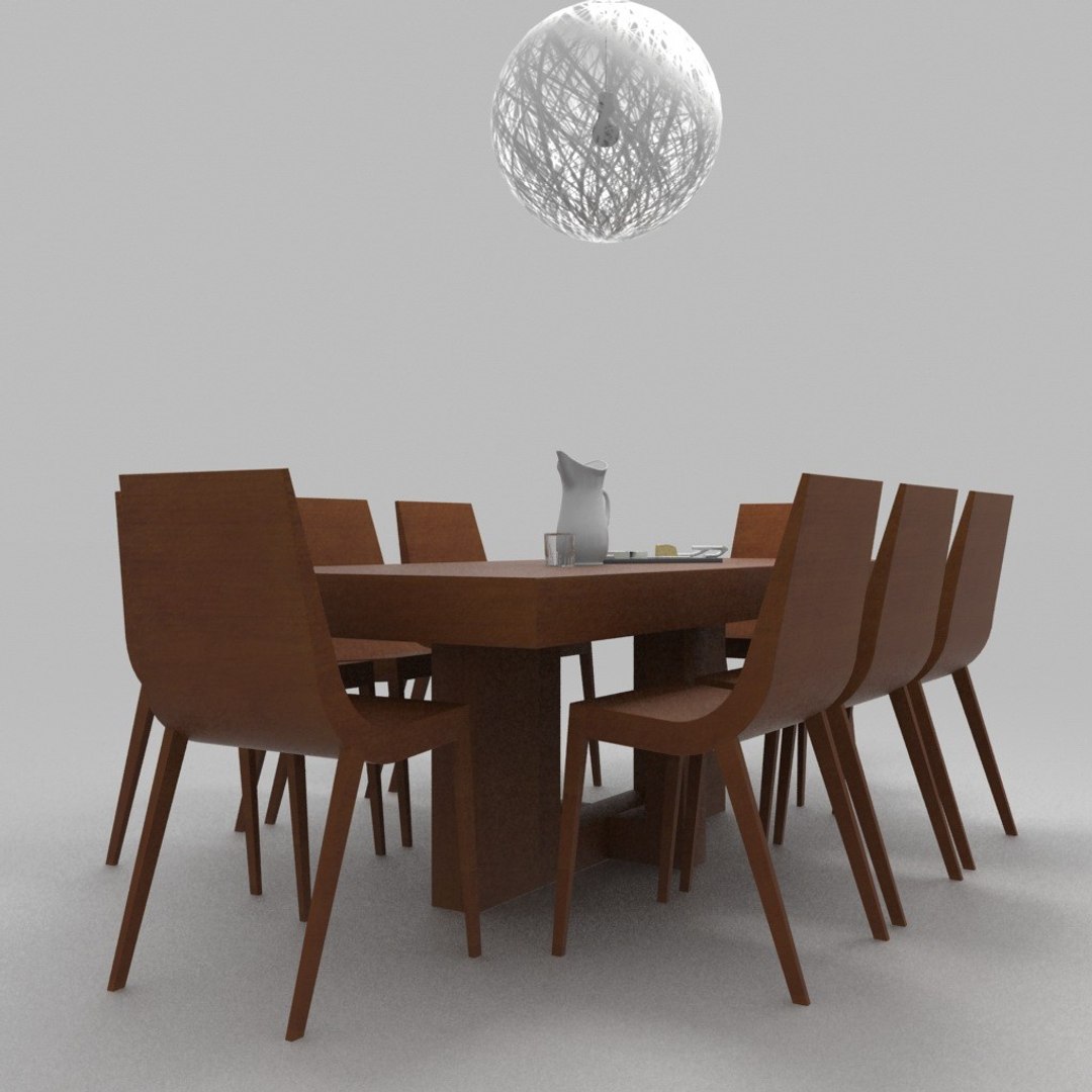 Dining Table 3d Dwg