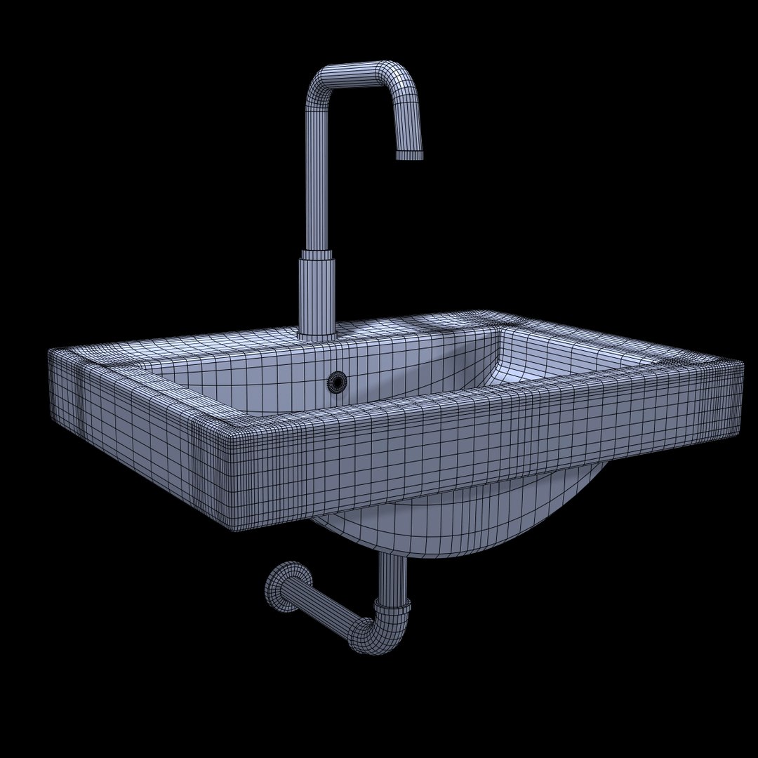 3d model modern sink