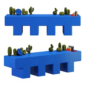 Yet Design Studio Lego Bench 3D model