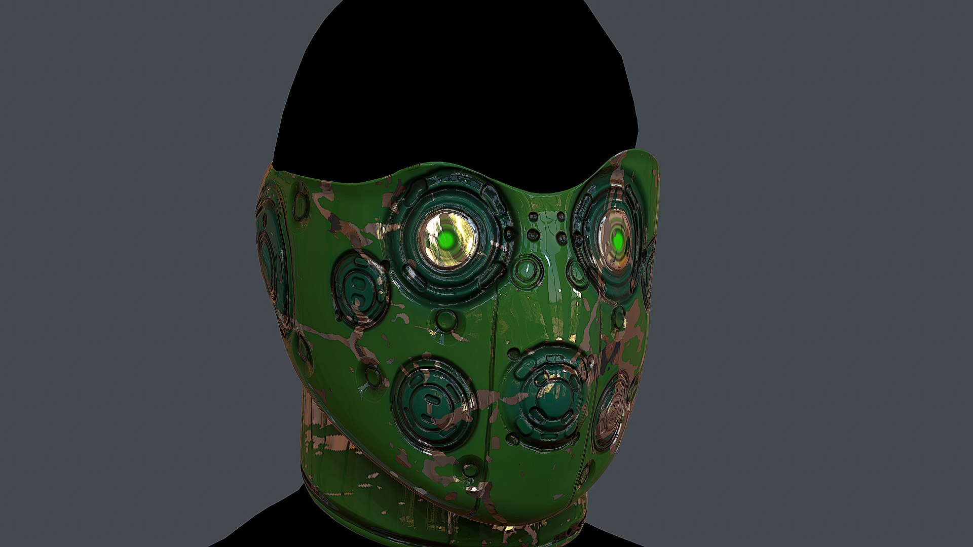 Gas mask respirator scifi futuristic 3d 3D - TurboSquid 1933673