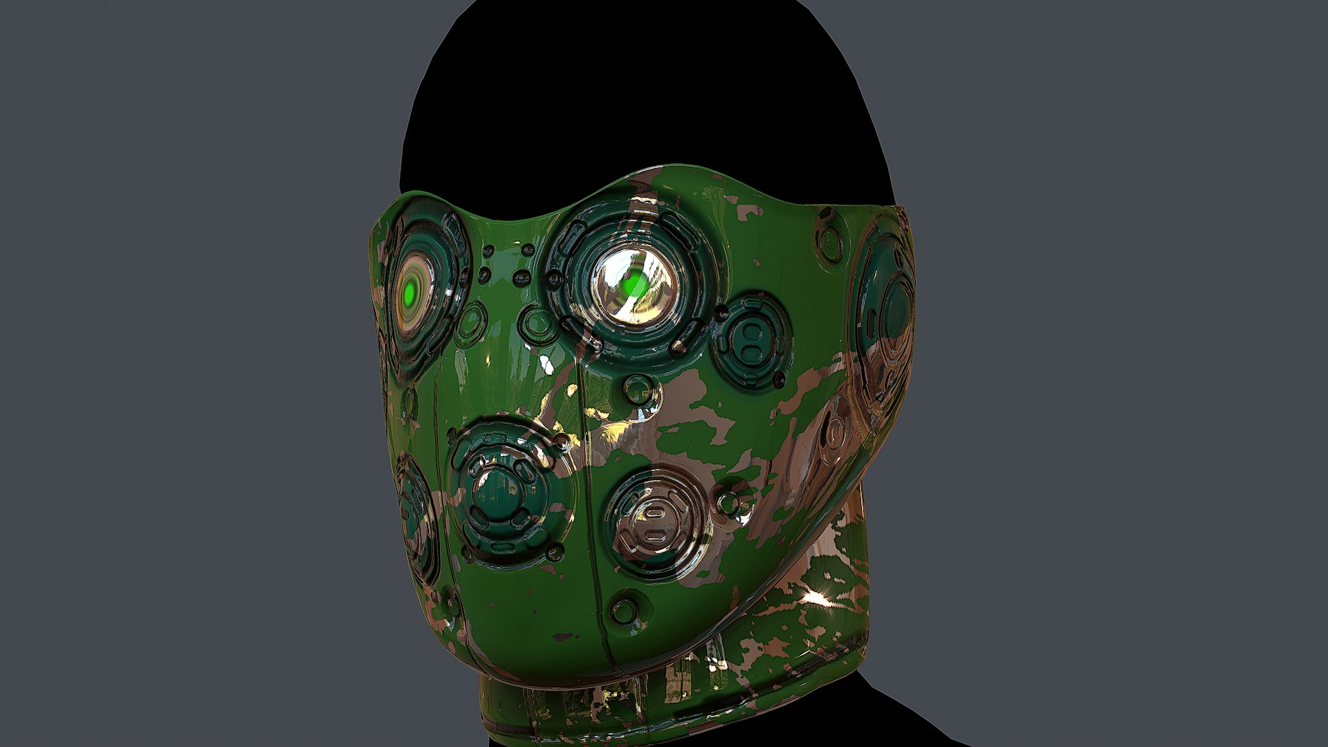 Gas mask respirator scifi futuristic 3d 3D - TurboSquid 1933673