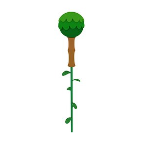 cartoon tropical microphone model