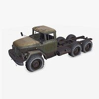 ZIL 131 Abandoned Soviet Military Truck Low-poly PBR