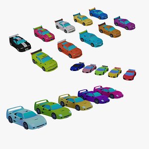 Sport Car Game Asset Pack 3D