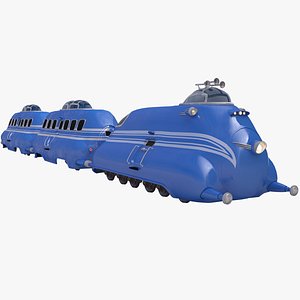 3D train railroad