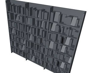 3d model book bookcase
