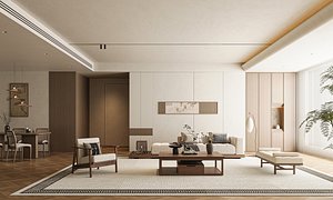 Modern living room 3D model
