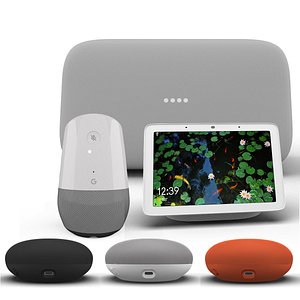 google smart speaker 2018 3D