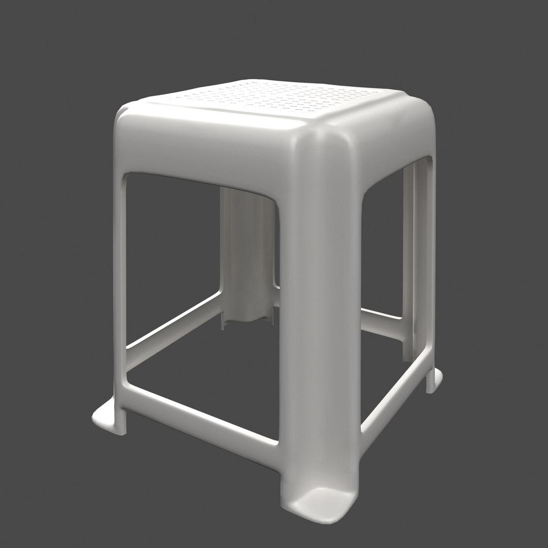 3D Plastic Chair Model - TurboSquid 1565428