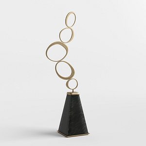 Modern Decorative Abstract Metal Art Sculpture 16 3D model