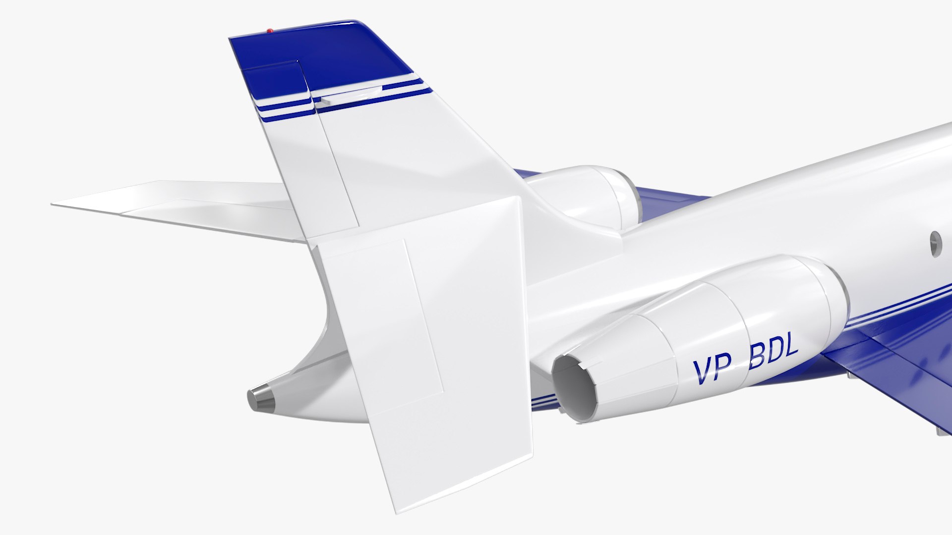 3D Business Jet Dassault Falcon 2000 Blue - TurboSquid 2384078