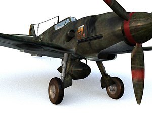 3d messerschmitt 109 model