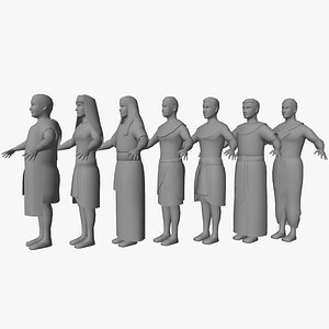 Egyptian character male package model