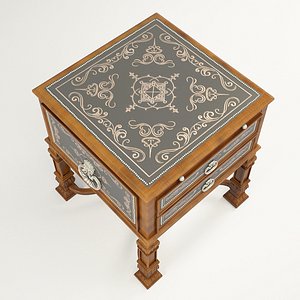 Renaissance decorated table