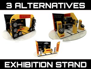3D expo stand model