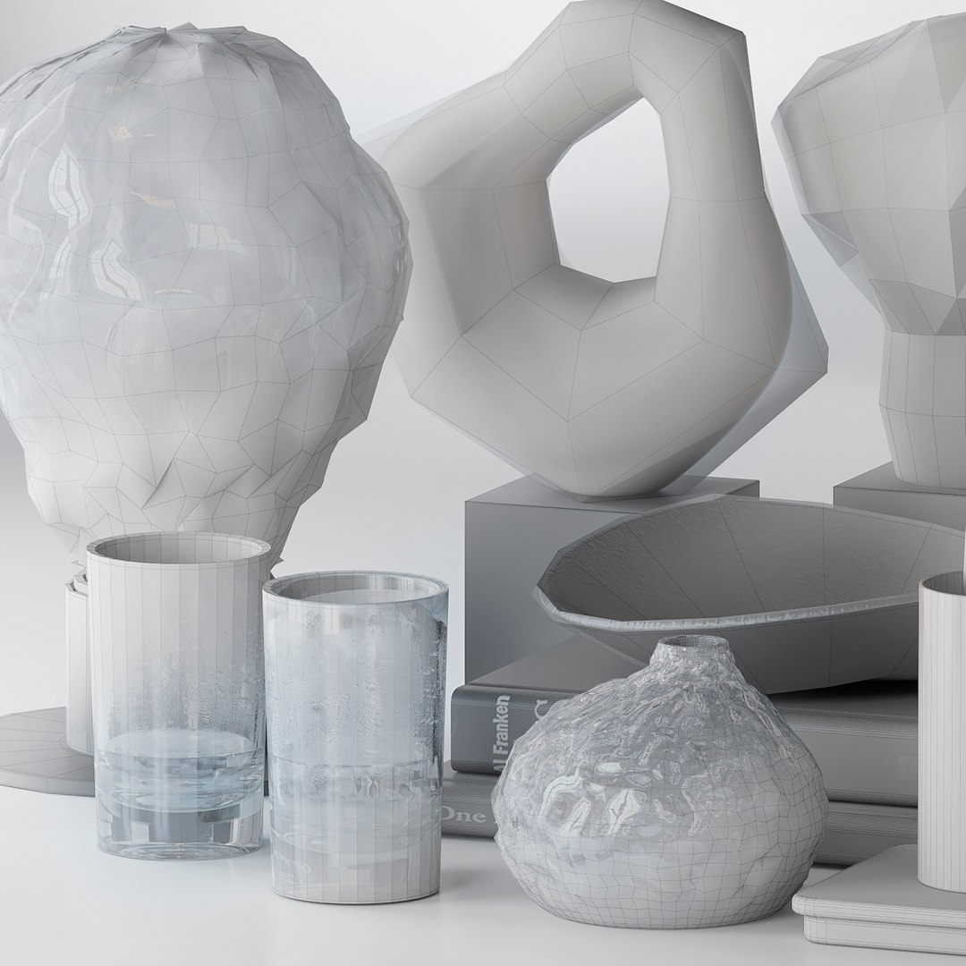 Decorative set 3D model - TurboSquid 1859872