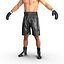 3d adult boxer man 2 model