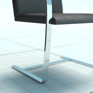 3d model brno chair mies van