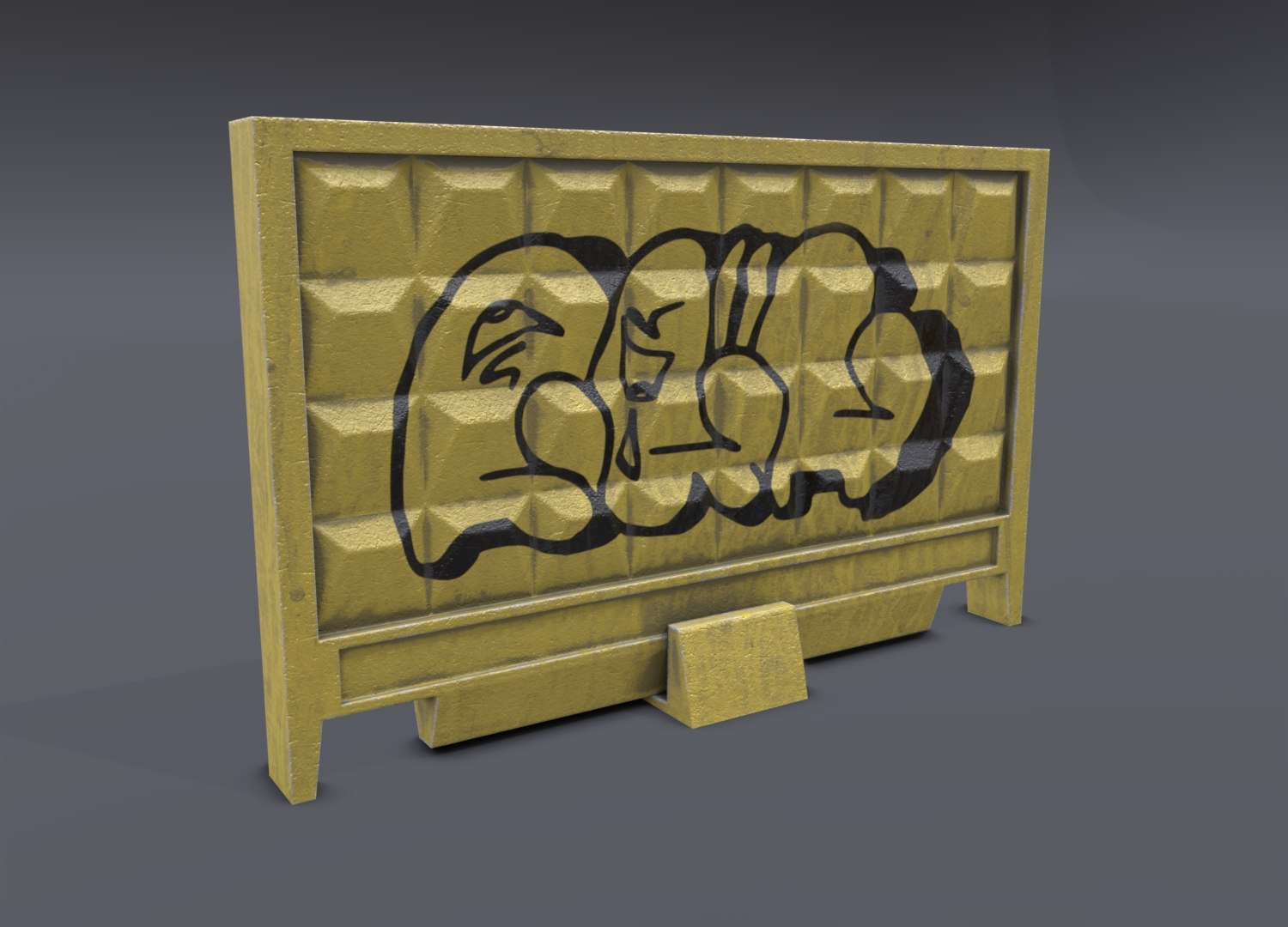 soviet-style concrete fence 3D model https://p.turbosquid.com/ts-thumb/NT/shpUjI/LQUEaTKU/8/jpg/1605616166/1920x1080/fit_q87/193ea092eac0ff23df2a7447348efdc75423acaf/8.jpg