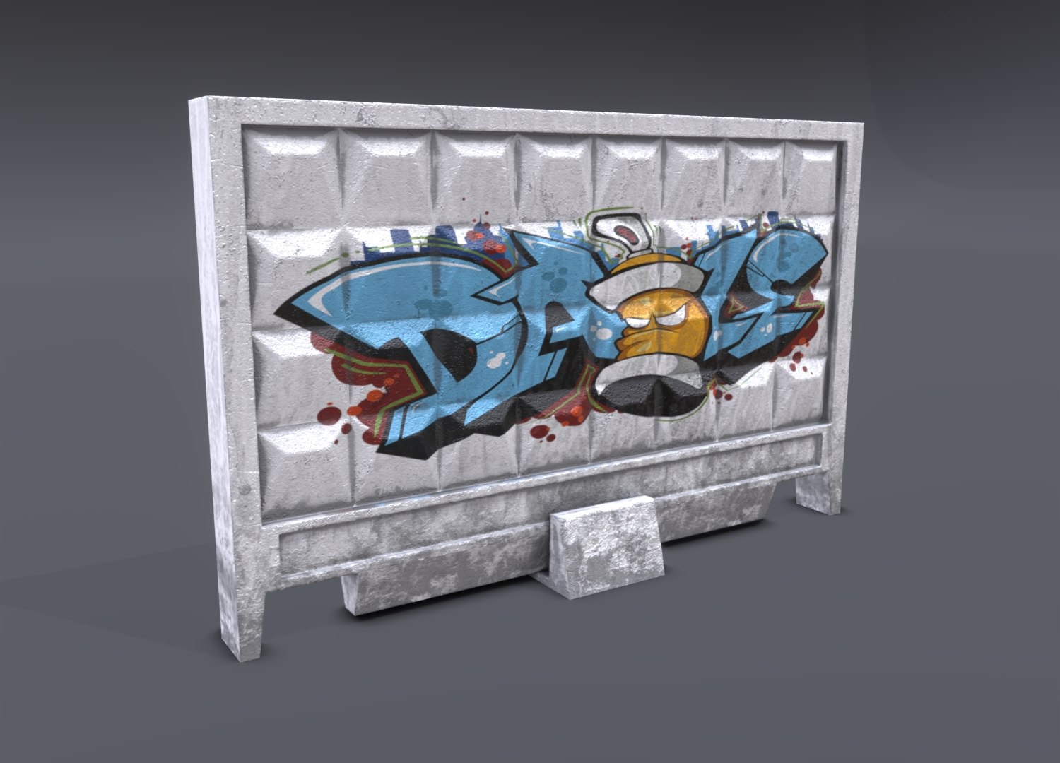 soviet-style concrete fence 3D model https://p.turbosquid.com/ts-thumb/NT/shpUjI/acu9qUB3/14/jpg/1605616166/1920x1080/fit_q87/8aaae934aad96e0cae050717327ddd41efaebe6f/14.jpg