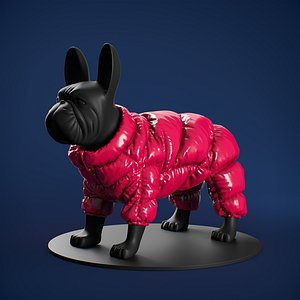 Mondog Down Jacket for a Dog 3D