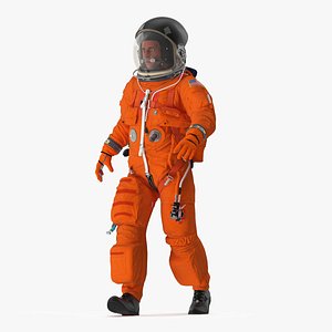 Advanced Crew Escape Astronaut Fur Rigged 3D model