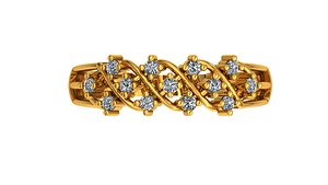 3D Diamond jewellery ring