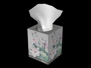 3d model kleenex box
