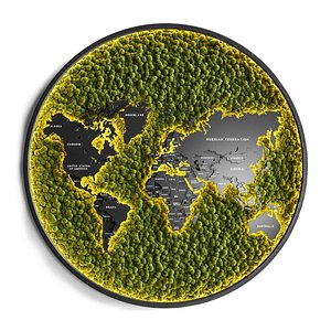 Vertical garden world map