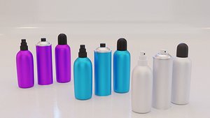 3D deodorant bottle model