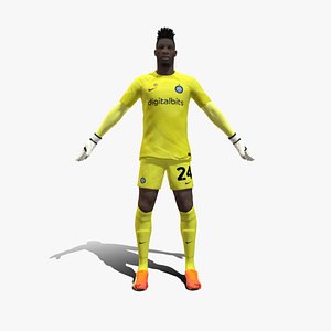 3D 3D Rigged Andre Onana Inter Milan 2023