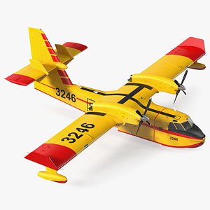 Canadair D415 Amphibious Water Bomber Flight