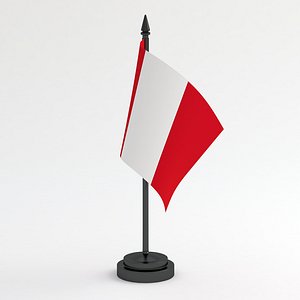 Table Flag Peru 3D