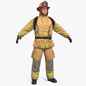 Firefighter 3D Model
