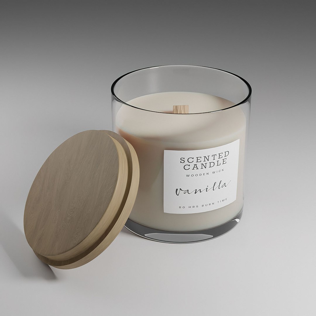 Scented Candle With Lid 3d Model - Turbosquid 1918129