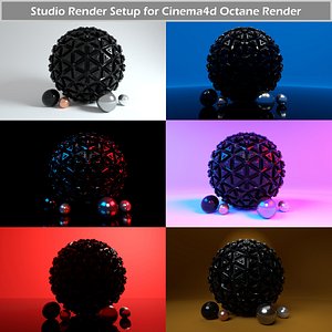 octane render studio setup 3D