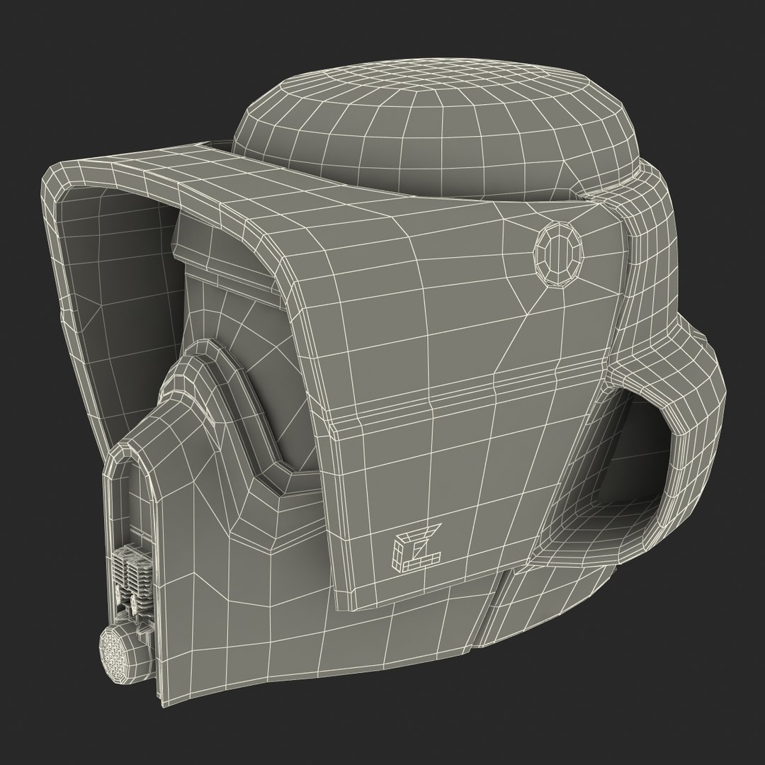 Scout Trooper Helmet Modeled 3d Model