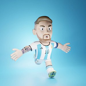 3D Messi in Qatar 2022- Brawl Stars style