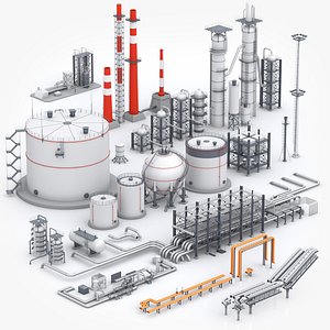Refinery kitbash Industrial collection unit