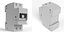 Electrical automatic double switch 3D model