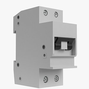Electrical automatic double switch 3D model