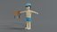 3D summer guy model