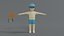 3D summer guy model
